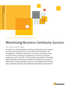 Maximize Business Continuity Success