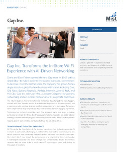 Gap Inc. Transforms In-Store Wi-Fi Experience with AI-Driven Networking