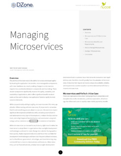 Managing Microservices