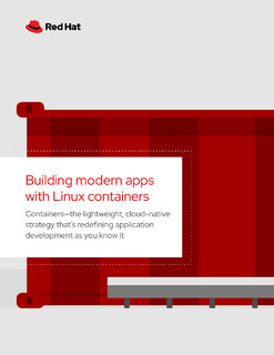 Building Modern Applications with Linux and Contianers