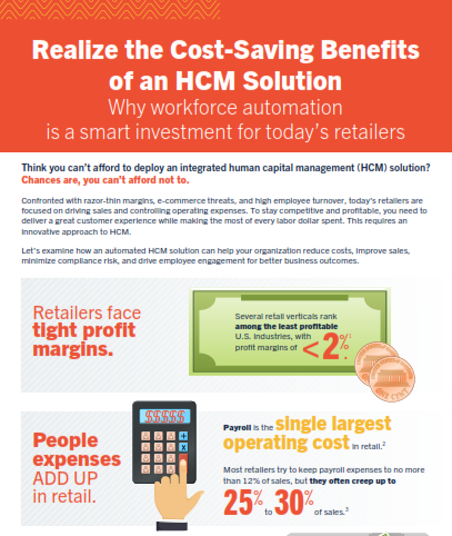 Realize the Cost-Saving Benefits of an HCM Solution