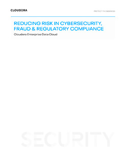 Reducing Risk in Cybersecurity, Fraud & Regulatory Compliance