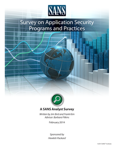 SANS – Survey on Application Security Programs