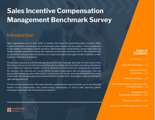 Capstone Insights: Compensation Management Benchmark Survey