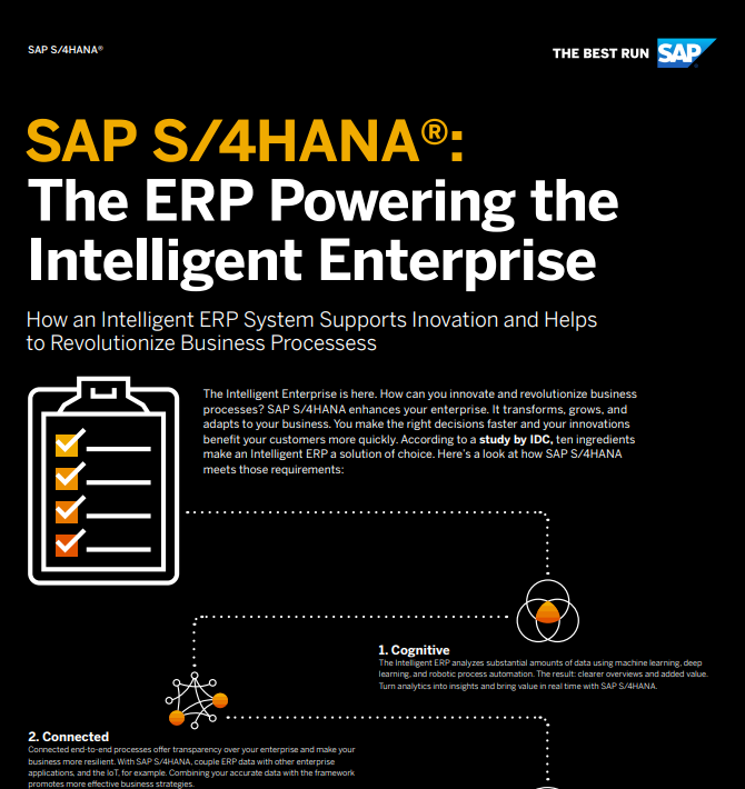 SAP S/4HANA: The ERP Powering the Intelligent Enterprise