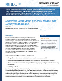 Serverless Computing: Benefits, Trends, and Deployment Models