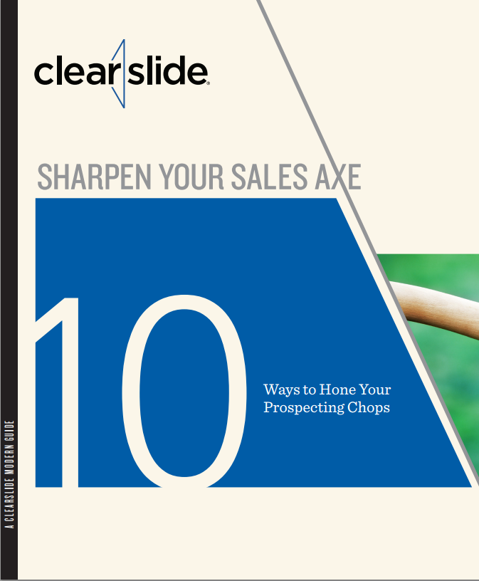 Sharpen Your Sales Axe