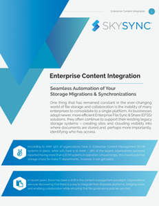 Enterprise Content Integraton:  Seamless Automation of Your Storage Migrations & Synchronizations