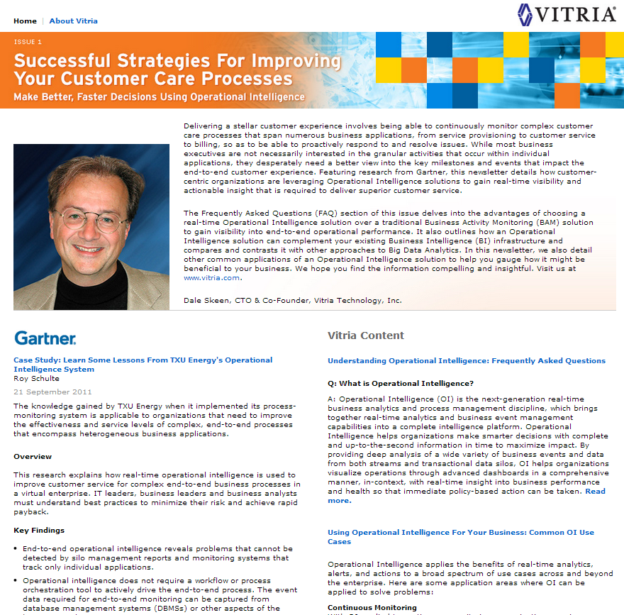 Analyst Research: Successful Strategies for Improving Your Customer Care Process