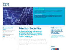 Wanlian Securities: Accelerating Financial Trading with Enterprise Flash Storage