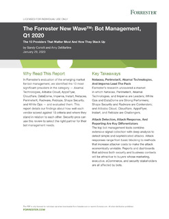 Forrester New Wave: Bot Management Q1 2020