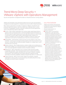 Deep Security & VMware vSphere with Operations Management