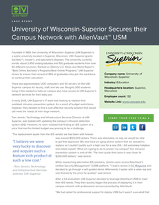 University of Wisconsin-Superior Secures Their Campus Network with AlienVault USM
