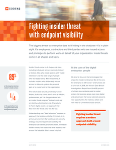 Fighting insider threat with endpoint visibility