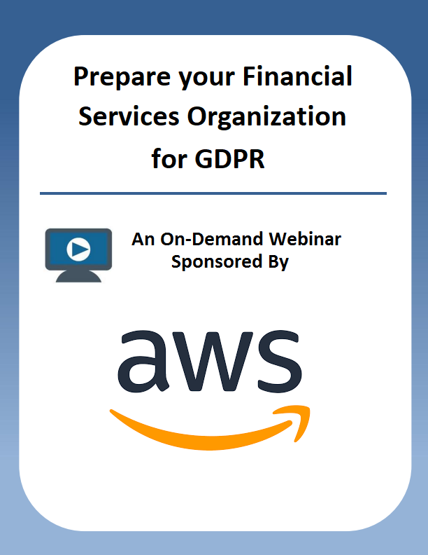 Prepare your Financial Services Organization for GDPR