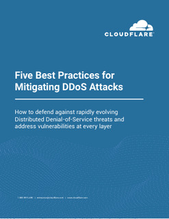 Five Best Practices for Mitigating DDoS Attacks