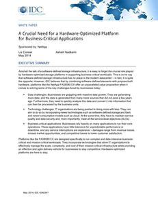 IDC Paper: Hardware Optimized Storage for Business Critical Applications
