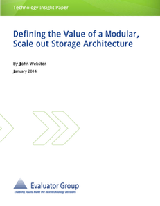Evaluator Group #3: Defining the Value of a Modular, Scale out Storage Architecture