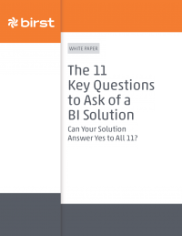 11 Key Questions to Ask of a BI Solution