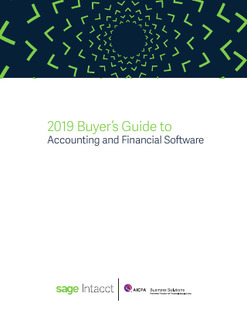 2019 Buyer’s Guide to Accounting and Financial Software