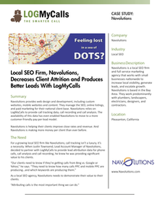 Local SEO Firm, Navolutions,  Decreases Client Attrition and Produces Better Leads With LogMyCalls