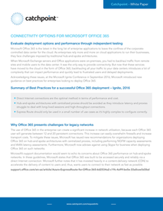 Connectivity Options for Microsoft Office 365