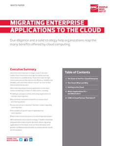 Migrating Enterprise Applications to the Cloud