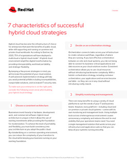 7 Characteristics of Successful Hybrid Cloud Strategies