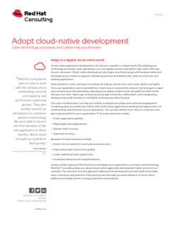 Adopt Cloud Native Development