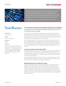 Time Warner Enhances Visibility and Service Quality