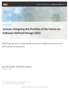 Lenovo: Designing the Portfolio of the Future on Software-defined Storage (SDS)