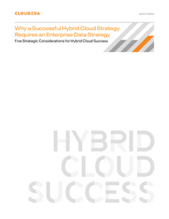 Why a Successful Hybrid Cloud Strategy Requires an Enterprise Data Strategy