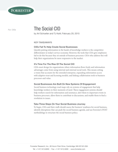 Analyst Report:  Forrester Research – The Social CIO