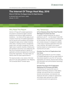 Forrester: The IoT Heat Map, 2016