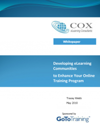 Developing eLearning Communities to Enhance Your Online Training Program.