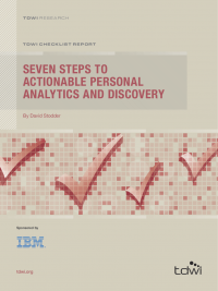 Seven Steps to Actionable Personal Analytics and Discovery