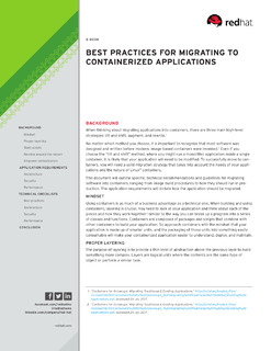 Best Practices for Migrating to Containerized Applications