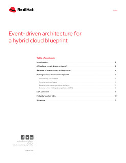 Event-driven Architecture for a Hybrid Cloud Blueprint