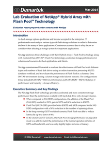 NetApp Hybrid Array with Flash Pool Technology