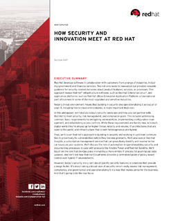 How Security and Innovation Meet at Red Hat