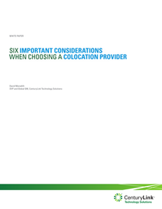 Six Important Considerations when Choosing a Colocation Provider