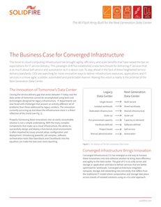 The Business Case for Converged Infrastructure