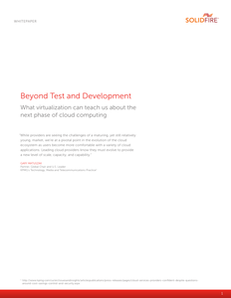 Beyond Test and Development: What Virtualization Can Teach Us About the Next Phase of Cloud Computing