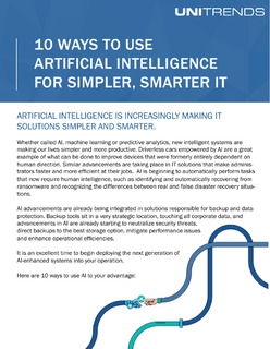 10 Ways to Use Artificial Intelligence for Simpler, Smarter IT