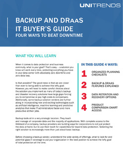 Backup and DRaaS IT Buyer’s Guide: Four Ways to Beat Downtime