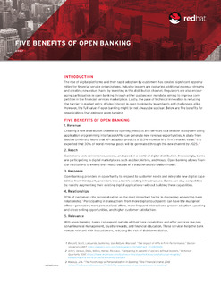 Five Benefits of Open Banking