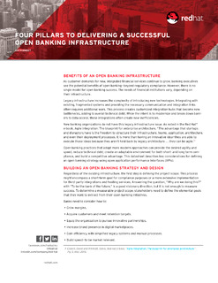 Four Pillars to Delivering a Successful Open Banking Infrastructure