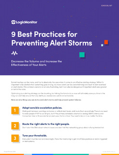 9 Best Practices for Preventing Alert Storms