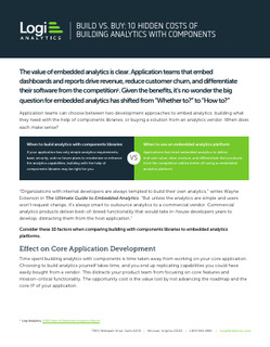 Build vs Buy: 10 Hidden Costs of Building Analytics with UI Components