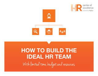 How to Build the Ideal HR Team